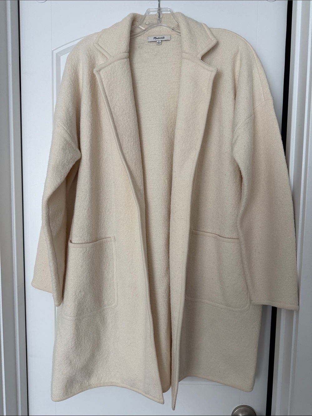 Madewell Off-White Open-Front Trench Coat